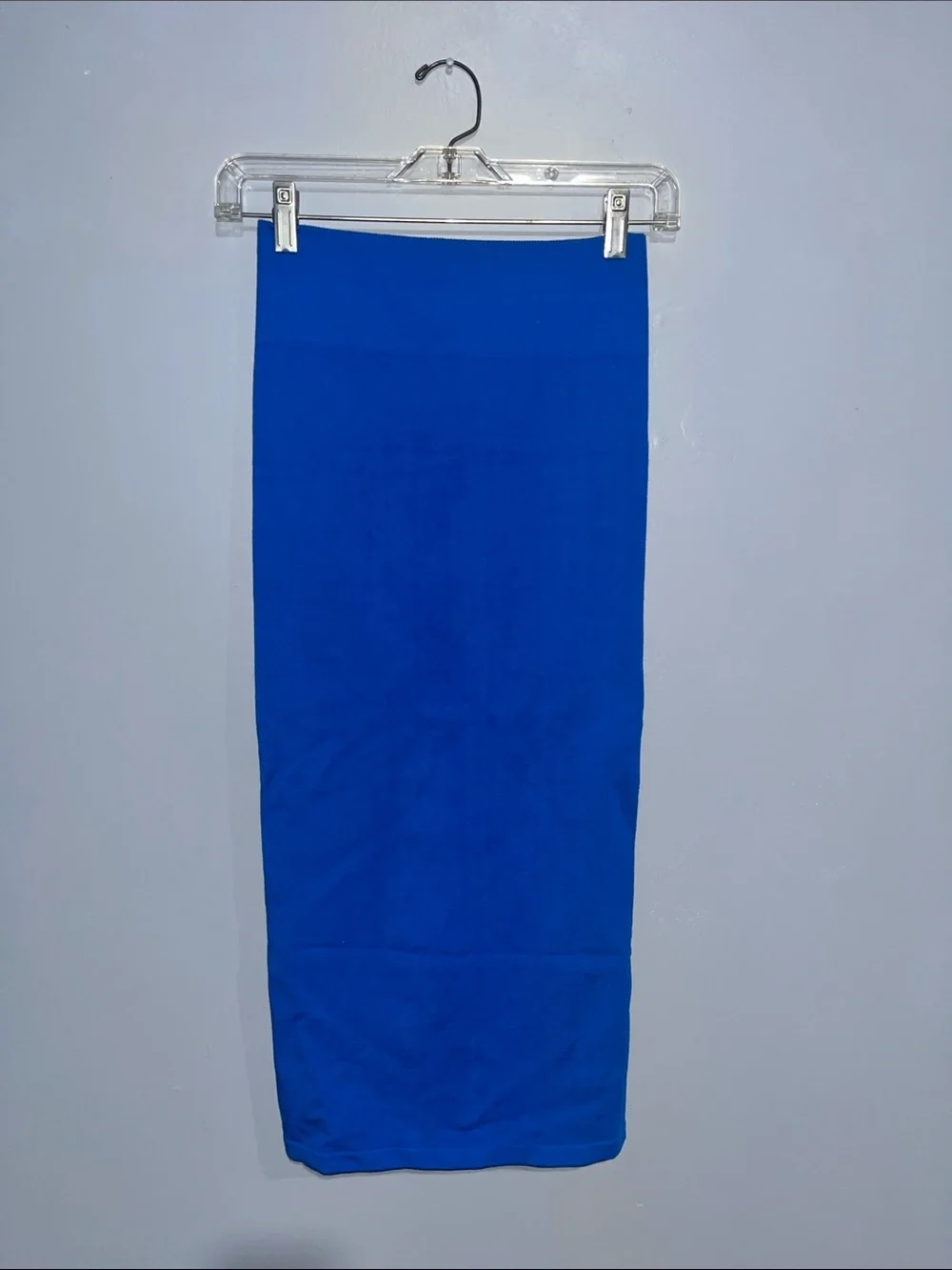 Blue Women's Pencil Skirt - Classic Solid Color